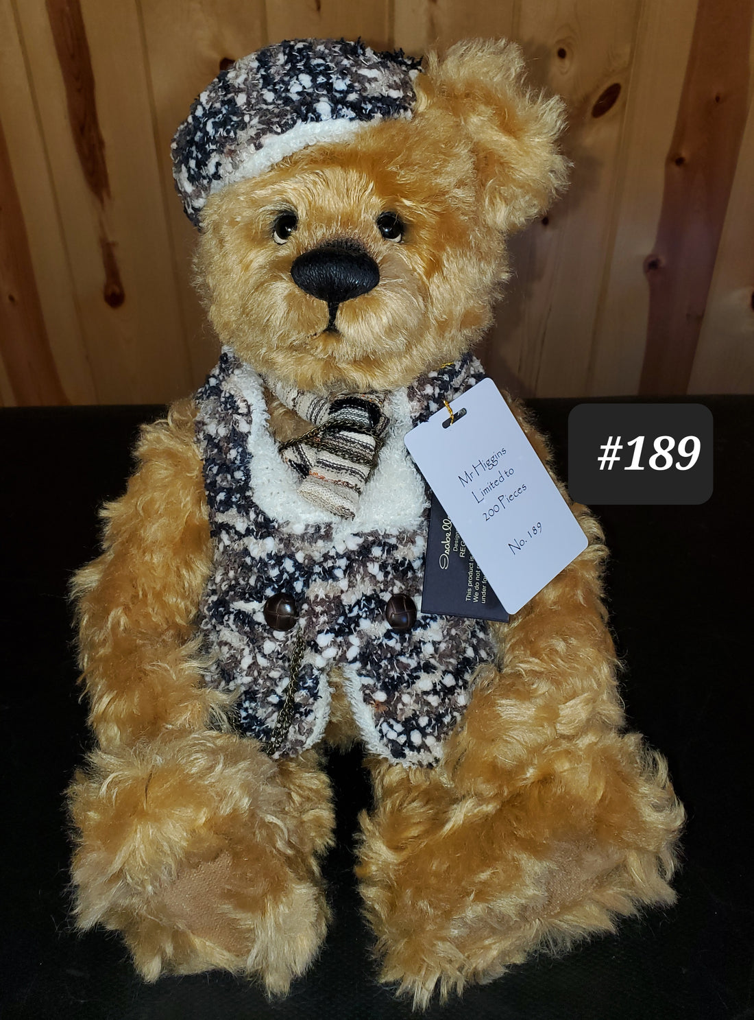 Mr. Higgins - 17" Mohair Bear w/non-working Pocketwatch - Isabelle Collection - Only 200 Made!
