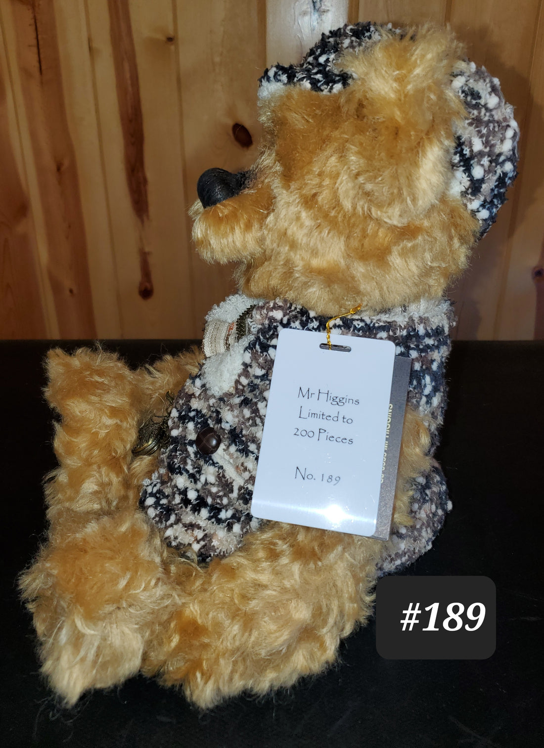 Mr. Higgins - 17" Mohair Bear w/non-working Pocketwatch - Isabelle Collection - Only 200 Made!