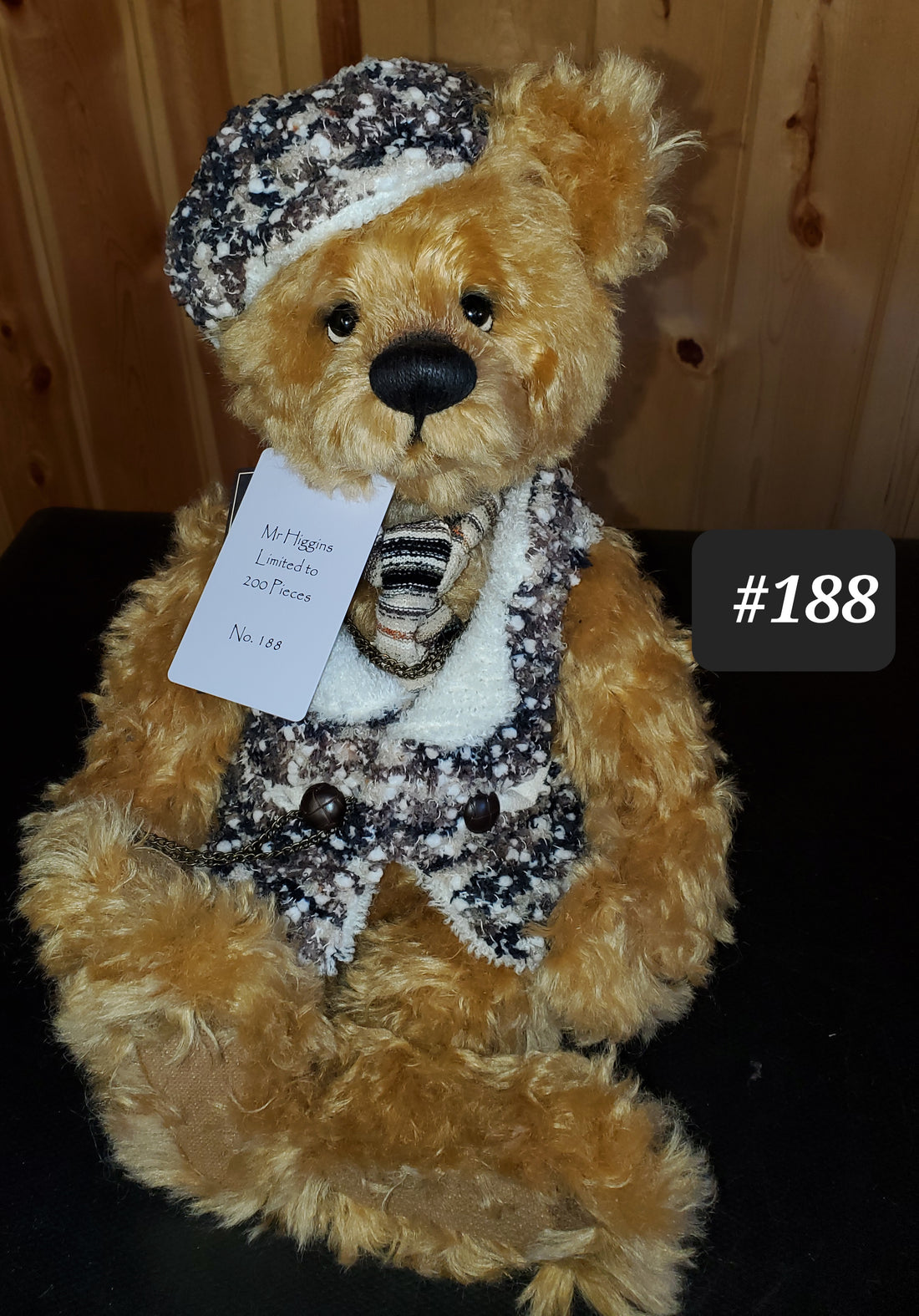 Mr. Higgins - 17" Mohair Bear w/non-working Pocketwatch - Isabelle Collection - Only 200 Made!