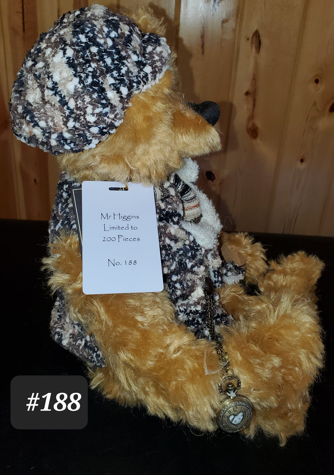 Mr. Higgins - 17" Mohair Bear w/non-working Pocketwatch - Isabelle Collection - Only 200 Made!