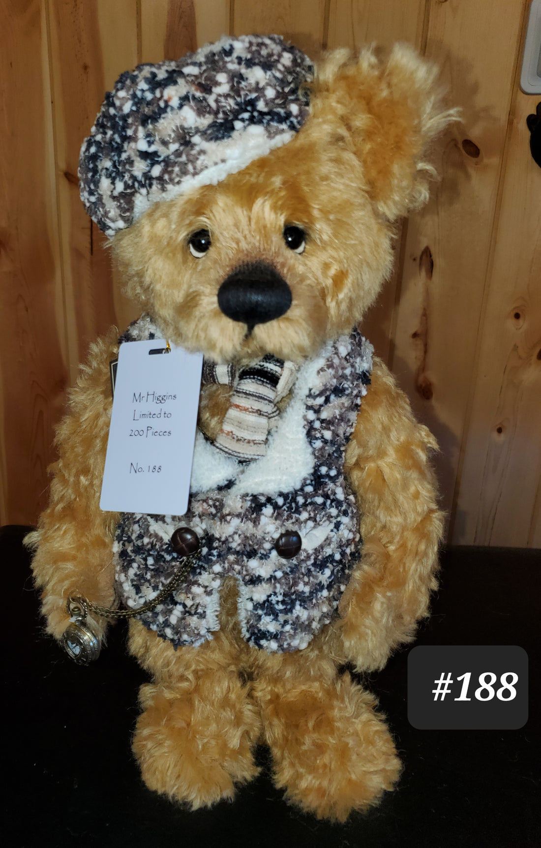 Mr. Higgins - 17" Mohair Bear w/non-working Pocketwatch - Isabelle Collection - Only 200 Made!