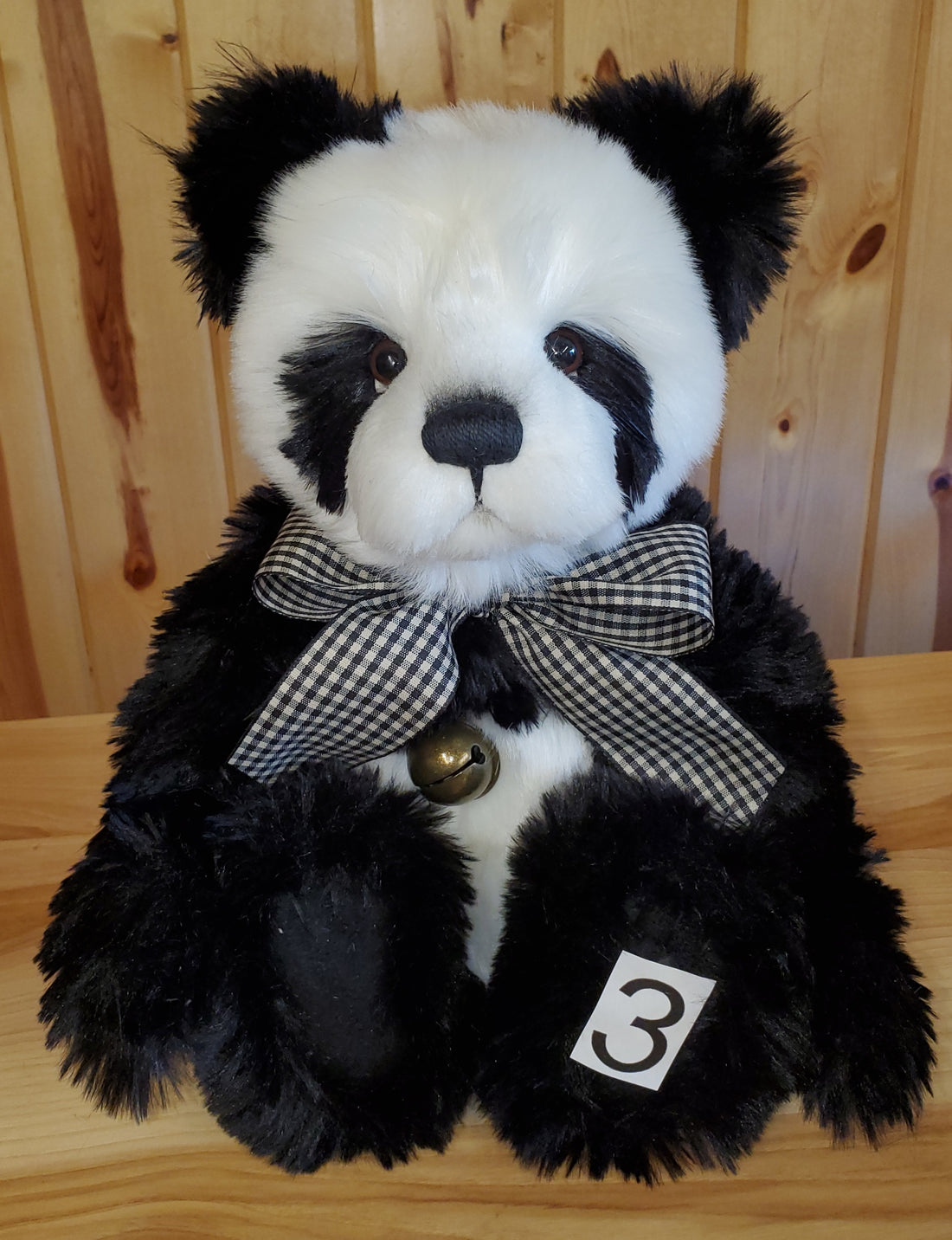 Cartwright - 14" Soft Black and White Panda by Charlie Bears