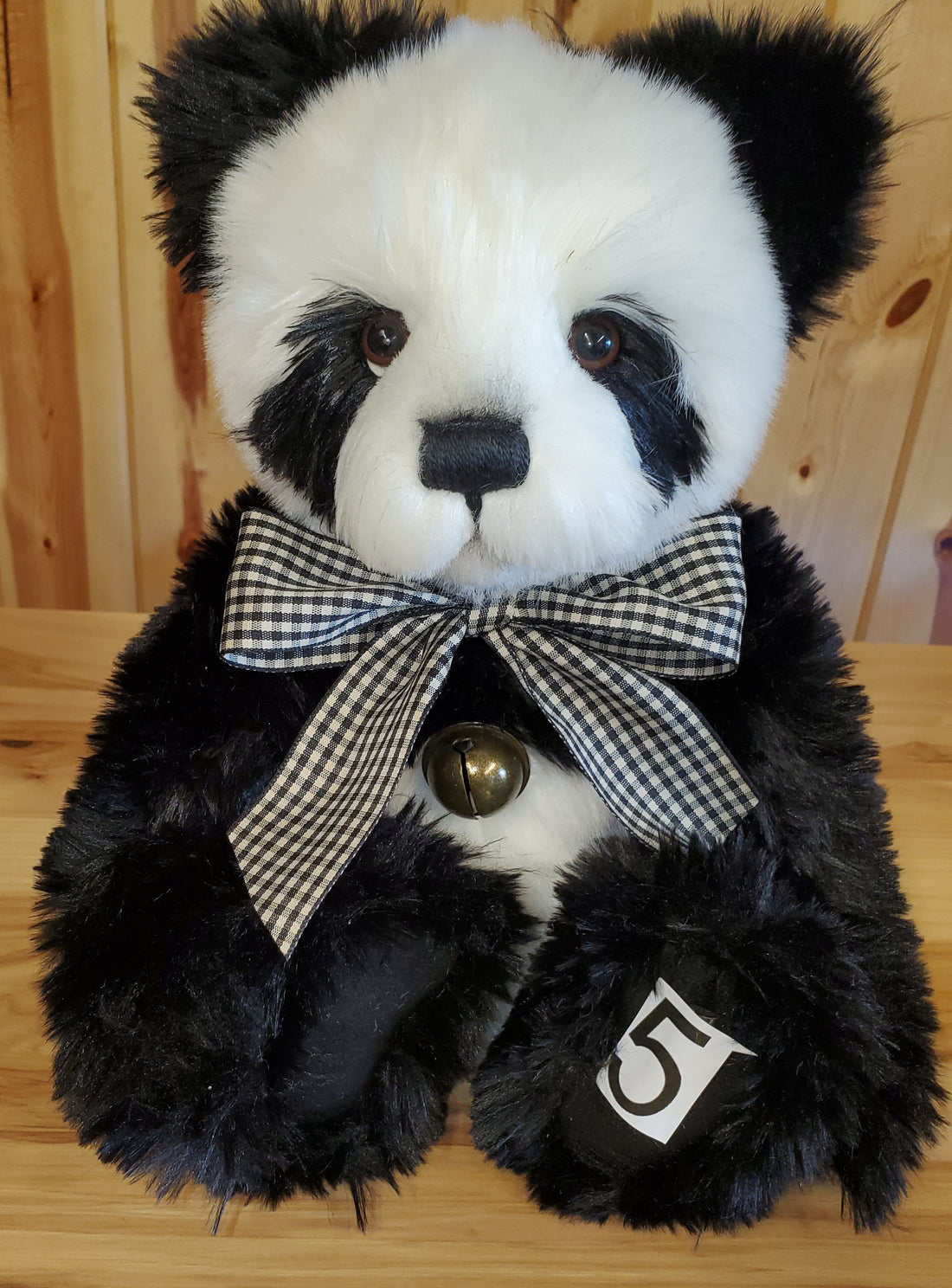 Cartwright - 14" Soft Black and White Panda by Charlie Bears