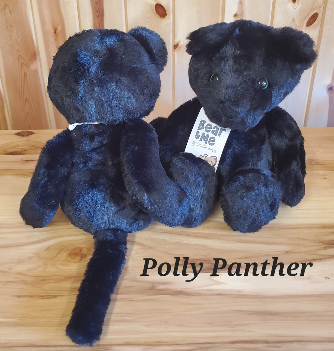 Polly Panther - 12" Black Bear & Me Plush by Charlie Bears - Safe from Birth!