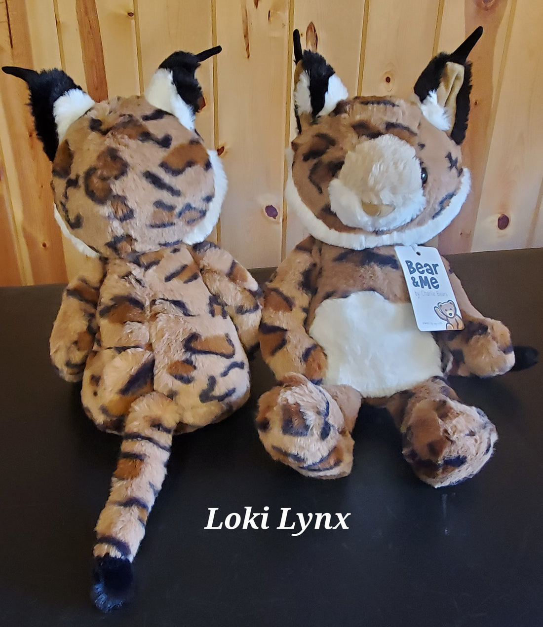 Loki Lynx - 13" Brown and Tan Bear & Me Plush by Charlie Bears - Safe from Birth!