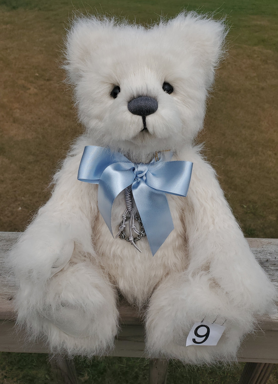 Snowden - 16" White Teddy w/ Growler Noisemaker by Charlie Bears