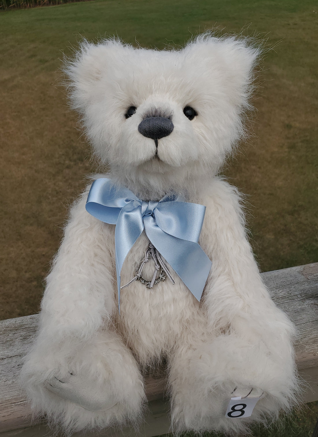 Snowden - 16" White Teddy w/ Growler Noisemaker by Charlie Bears