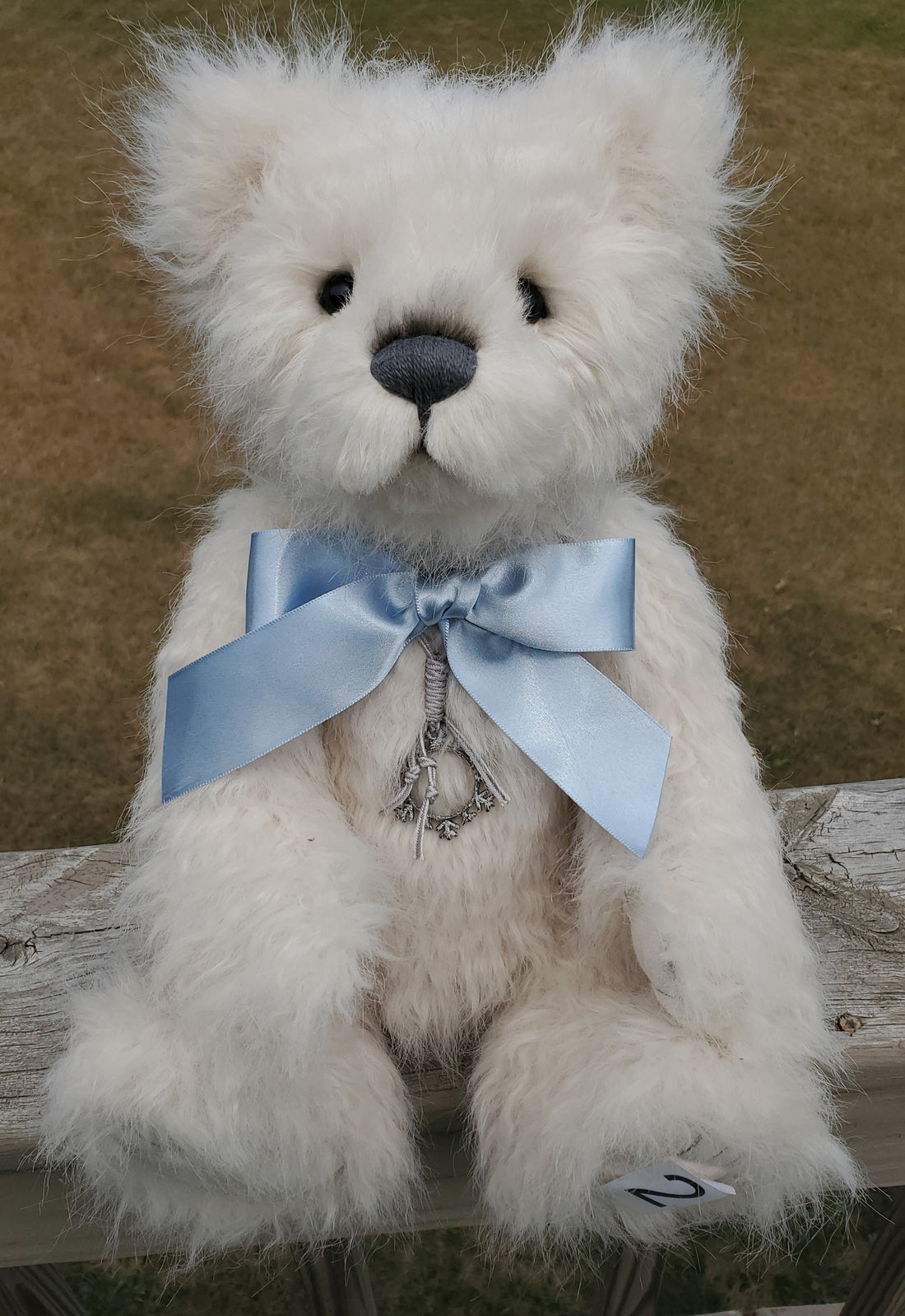 Snowden - 16" White Teddy w/ Growler Noisemaker by Charlie Bears
