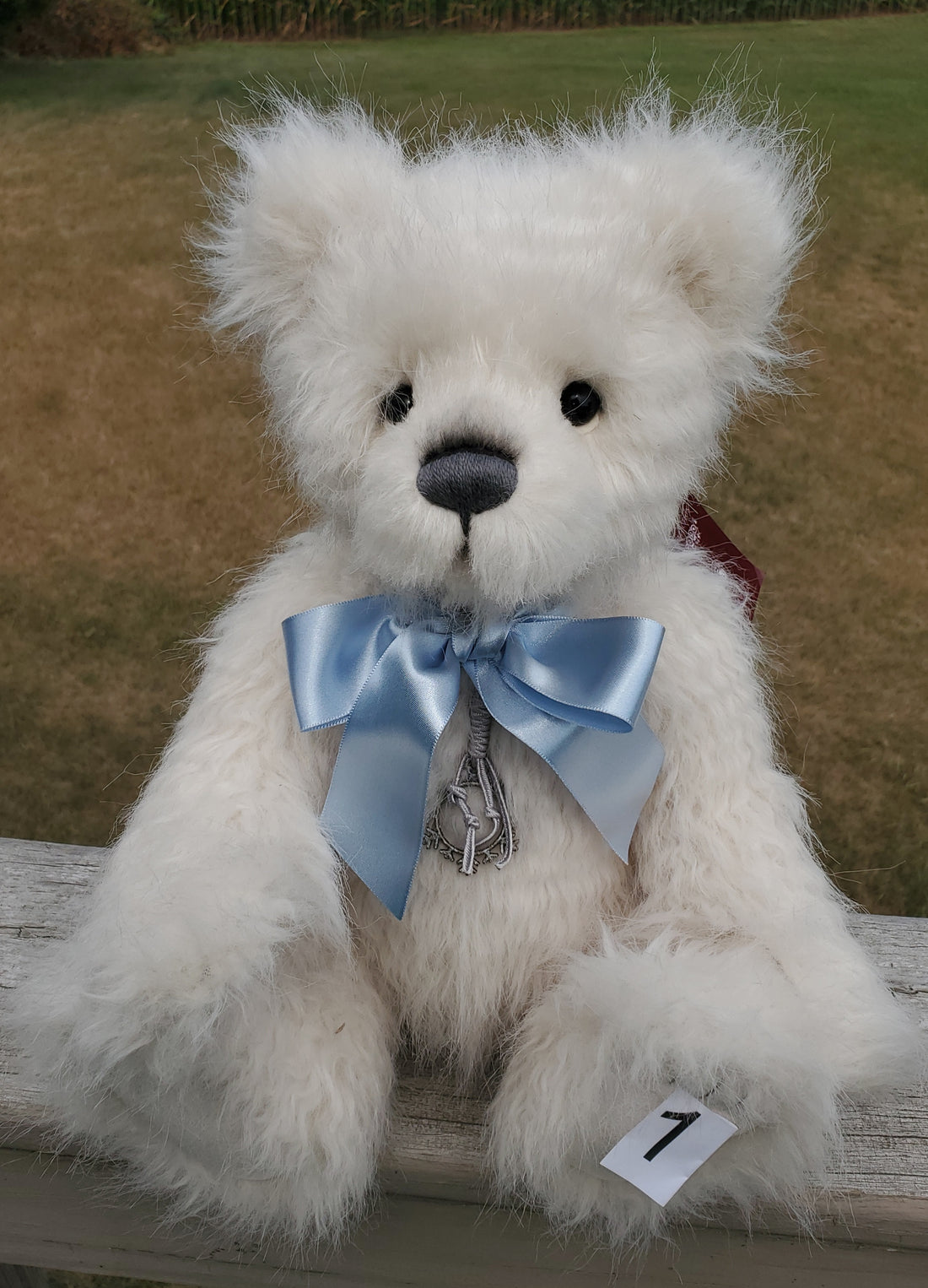Snowden - 16" White Teddy w/ Growler Noisemaker by Charlie Bears