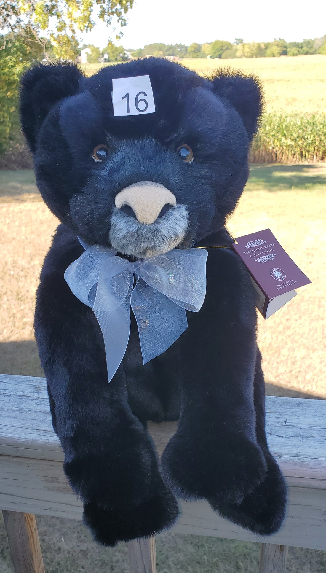 Silhouette - 15" Bearhouse, Non-Jointed Black Panther by Charlie Bears