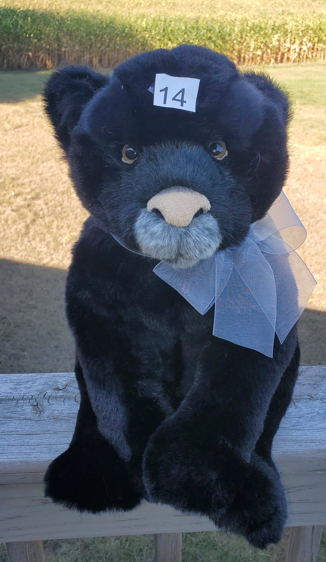 Silhouette - 15" Bearhouse, Non-Jointed Black Panther by Charlie Bears