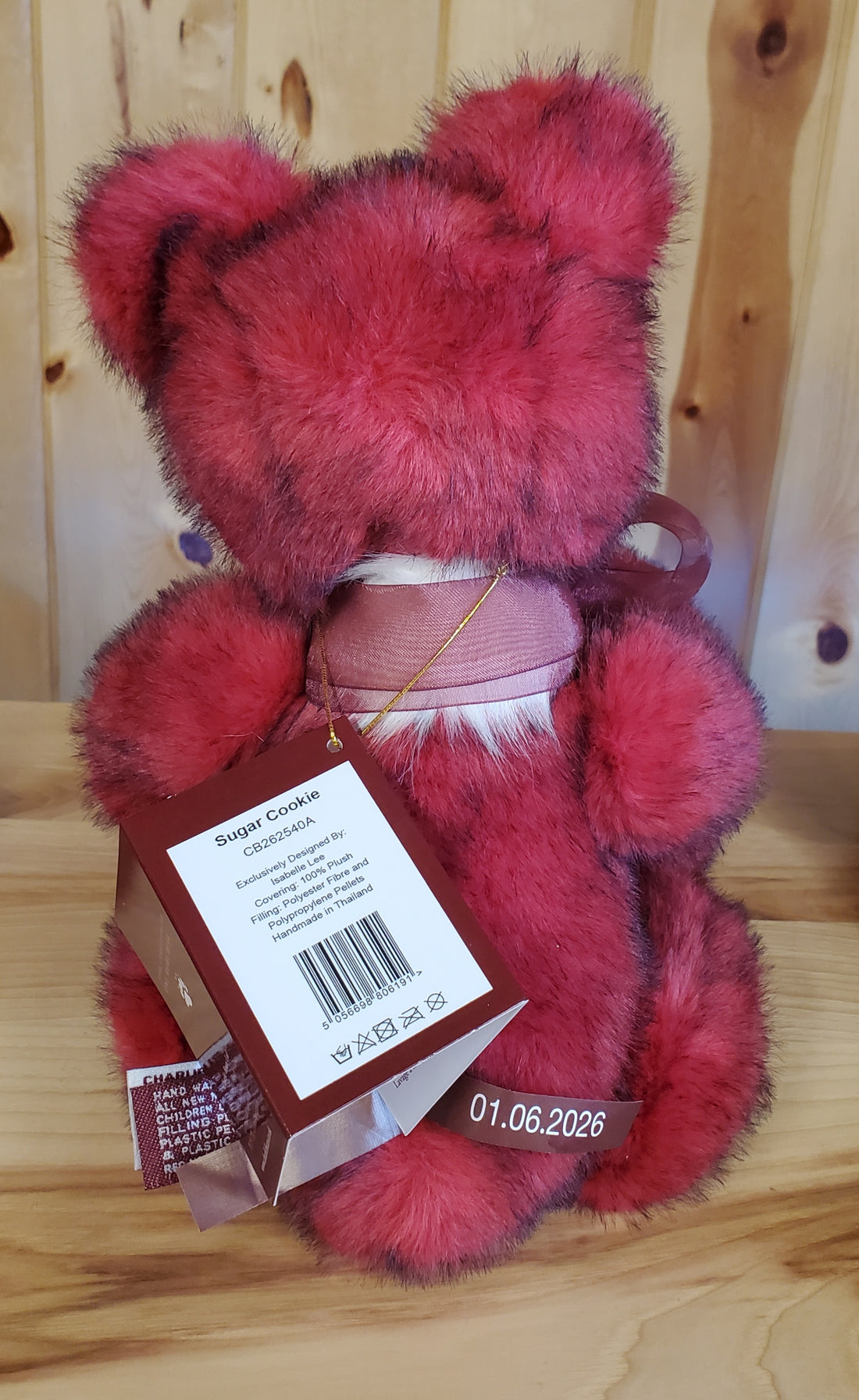 Sugar Cookie - 13" Red and White Plush - by Charlie Bears - (Spice Cookie's Sister)