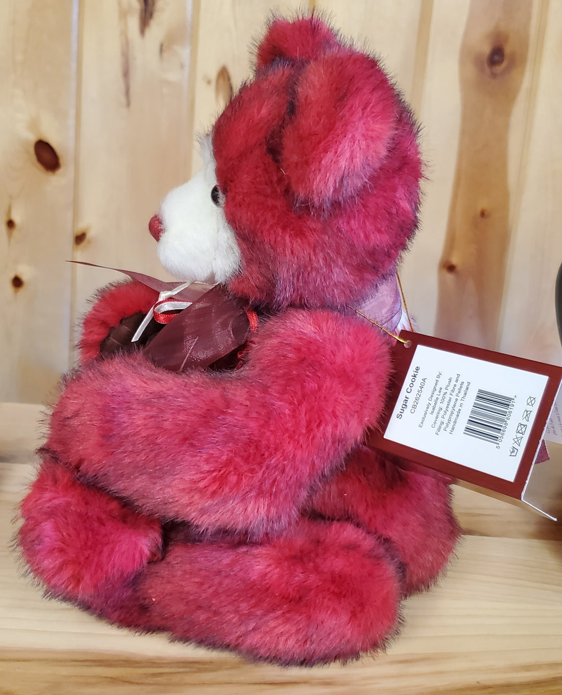 Sugar Cookie - 13" Red and White Plush - by Charlie Bears - (Spice Cookie's Sister)