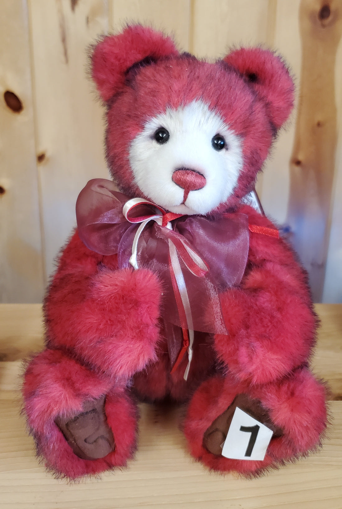 Sugar Cookie - 13" Red and White Plush - by Charlie Bears - (Spice Cookie's Sister)