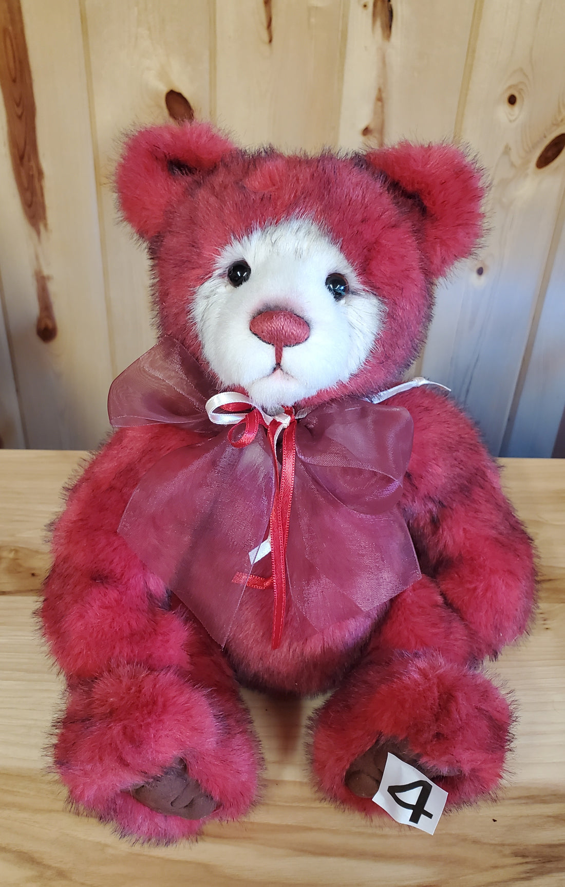 Sugar Cookie - 13" Red and White Plush - by Charlie Bears - (Spice Cookie's Sister)