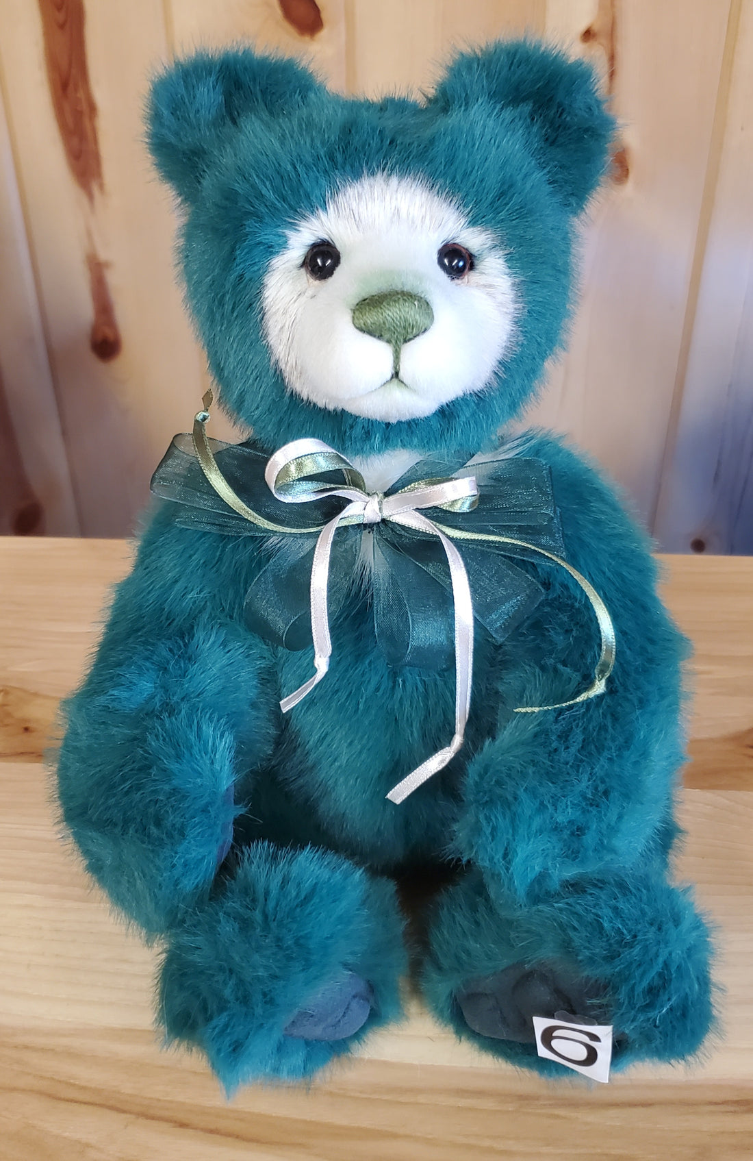 Spice Cookie - 13" Green and White Plush by Charlie Bears (Sugar Cookie's brother)