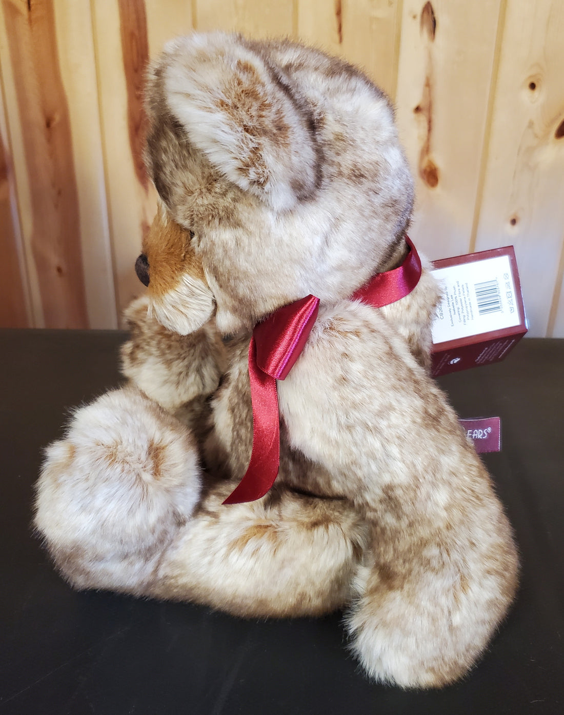 Hughes - 14.5" Beige and Brown Tinkler Bear w/Bells Inside by Charlie Bears