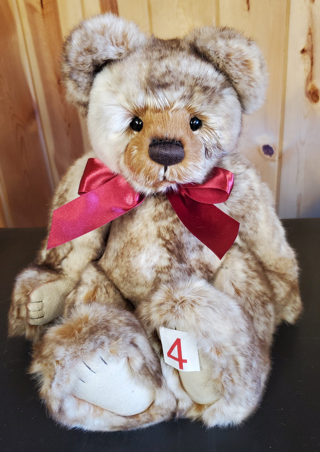Hughes - 14.5" Beige and Brown Tinkler Bear w/Bells Inside by Charlie Bears