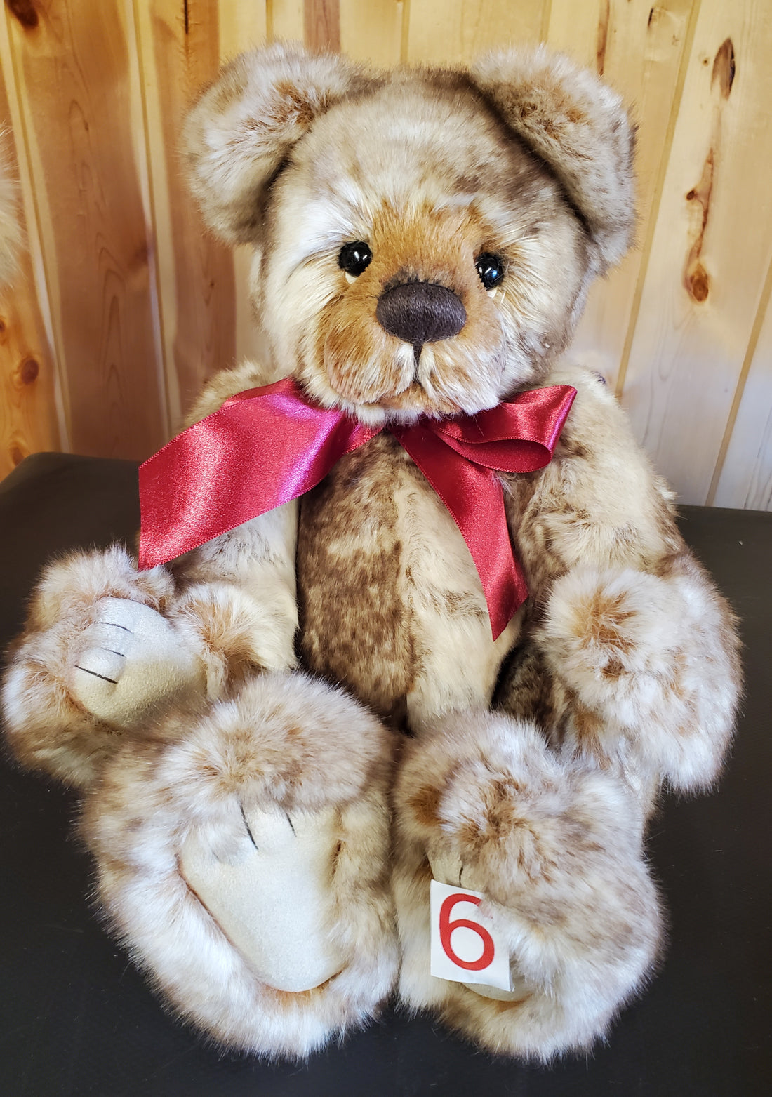 Hughes - 14.5" Beige and Brown Tinkler Bear w/Bells Inside by Charlie Bears