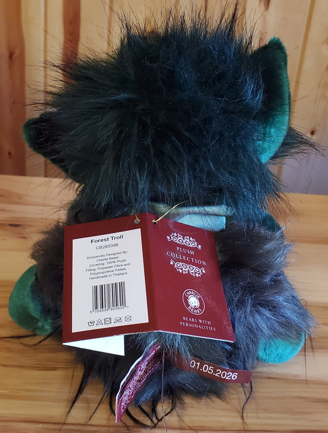 Forest Troll - 12" Dark Green Plush by Charlie Bears