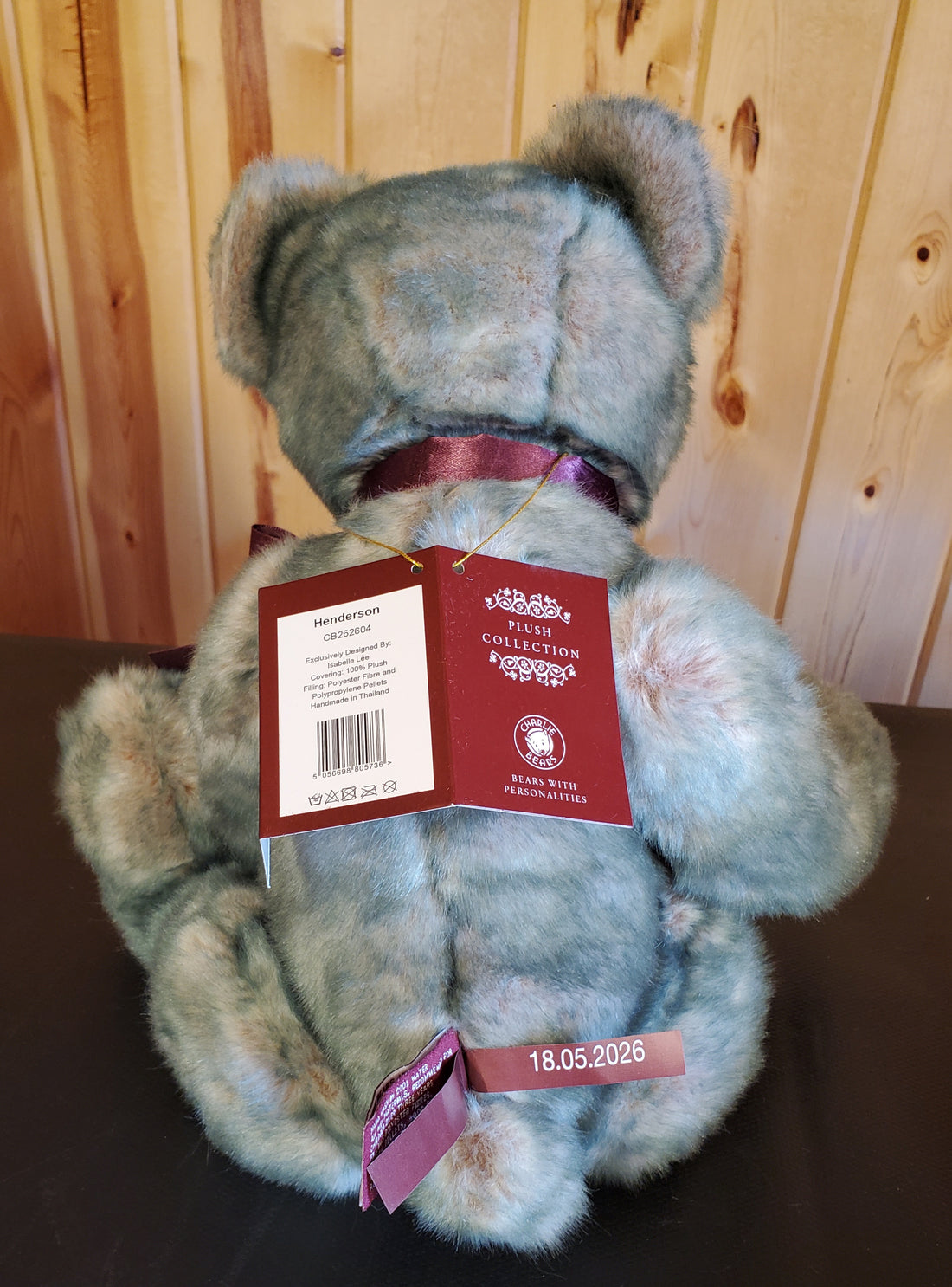Henderson - 16" Green and Cream Plush by Charlie Bears