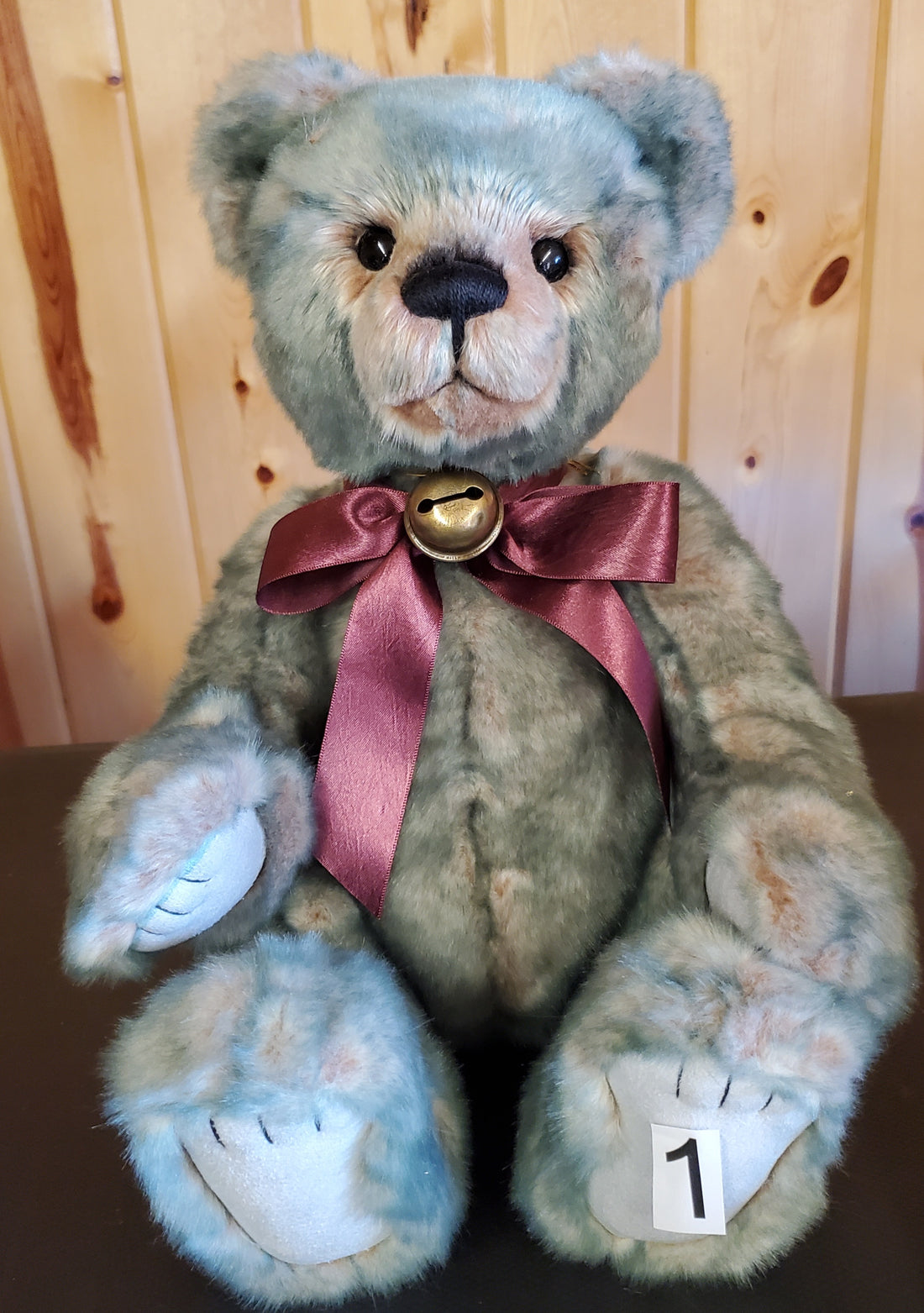 Henderson - 16" Green and Cream Plush by Charlie Bears
