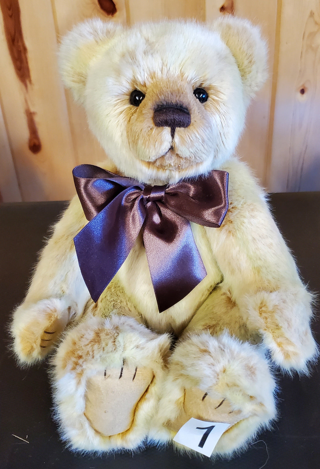 Snoozy - 12" Cream and Tan Plush by Charlie Bears