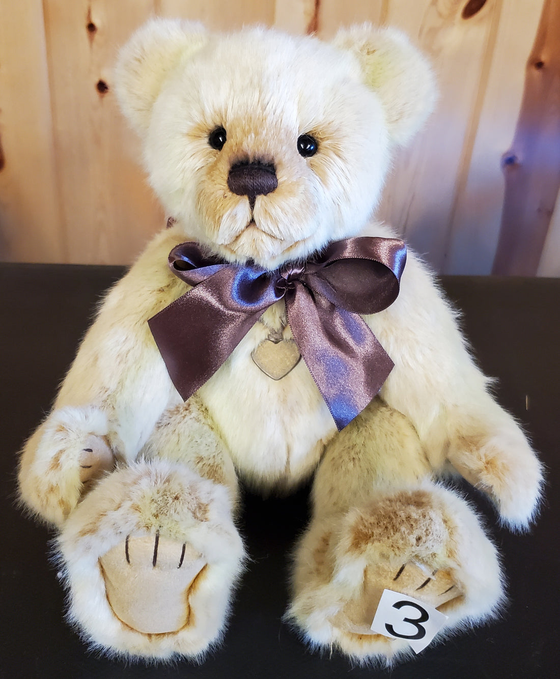 Snoozy - 12" Cream and Tan Plush by Charlie Bears