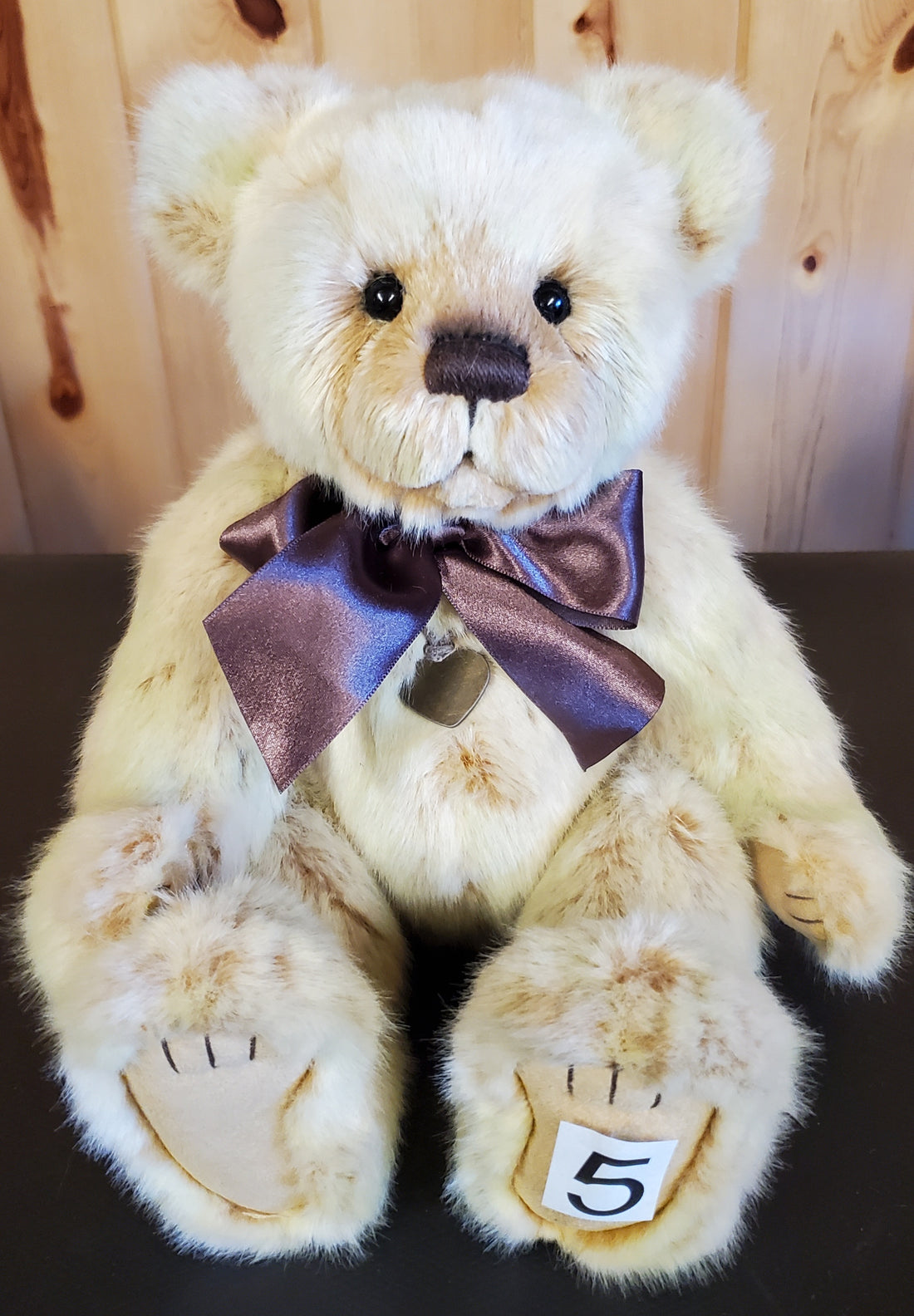 Snoozy - 12" Cream and Tan Plush by Charlie Bears