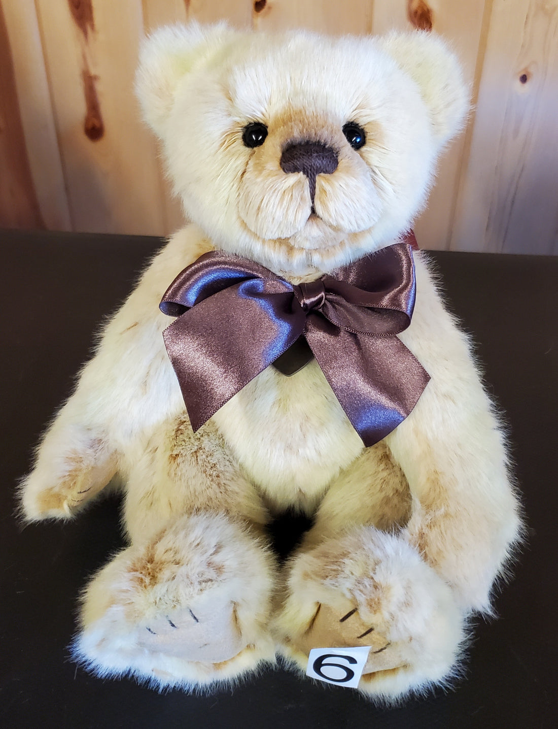 Snoozy - 12" Cream and Tan Plush by Charlie Bears