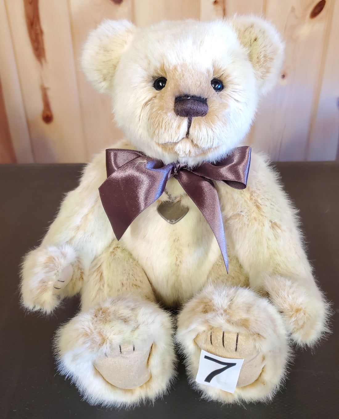 Snoozy - 12" Cream and Tan Plush by Charlie Bears
