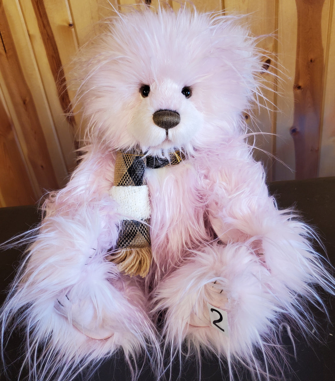 Iris - 16" Pink Plumo Bear w/Gossimer Fur by Charlie Bears