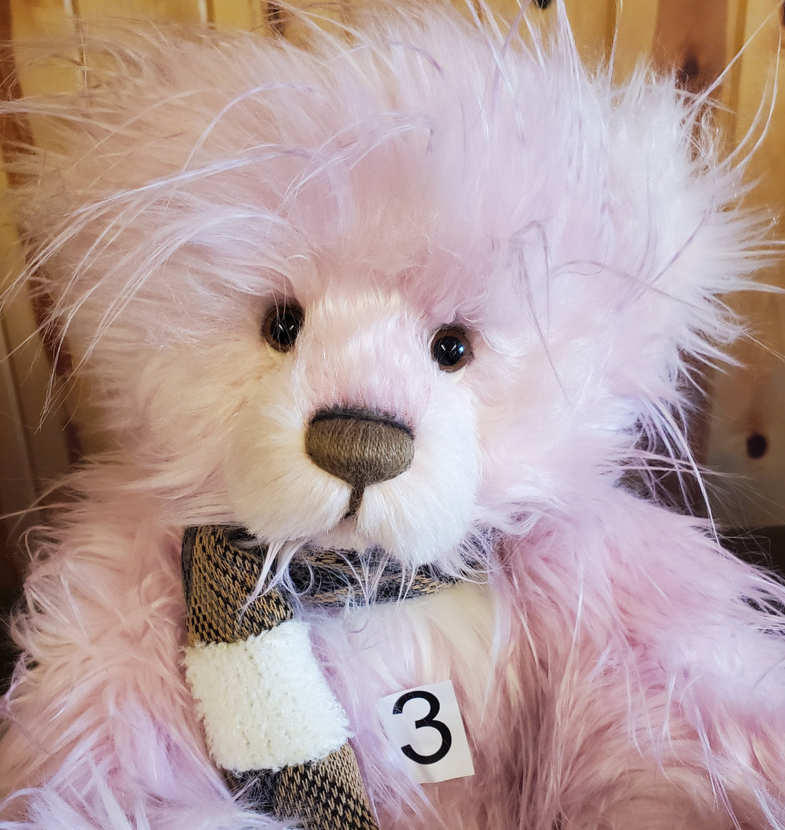 Iris - 16" Pink Plumo Bear w/Gossimer Fur by Charlie Bears