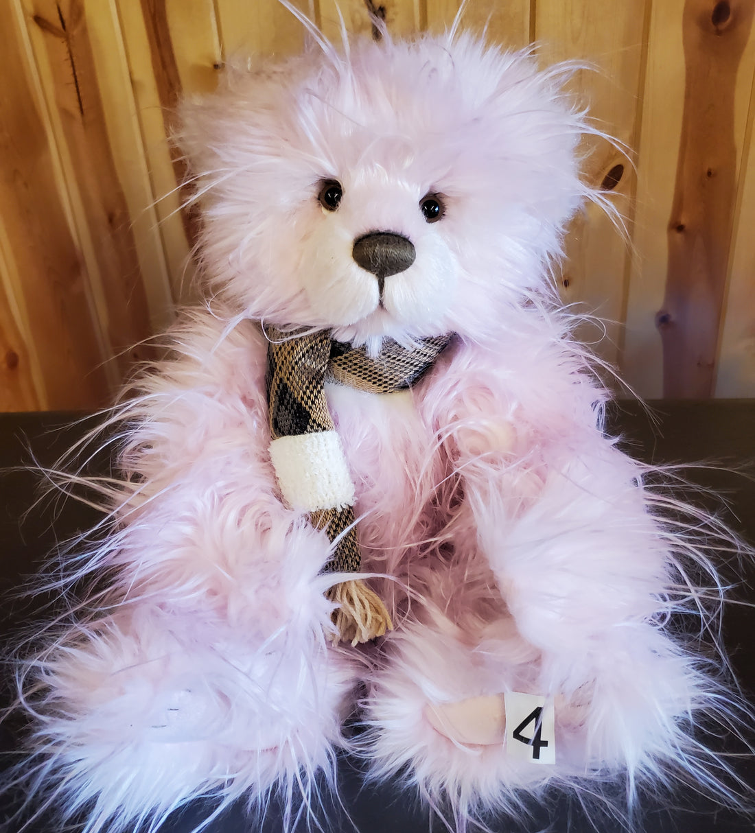 Iris - 16" Pink Plumo Bear w/Gossimer Fur by Charlie Bears