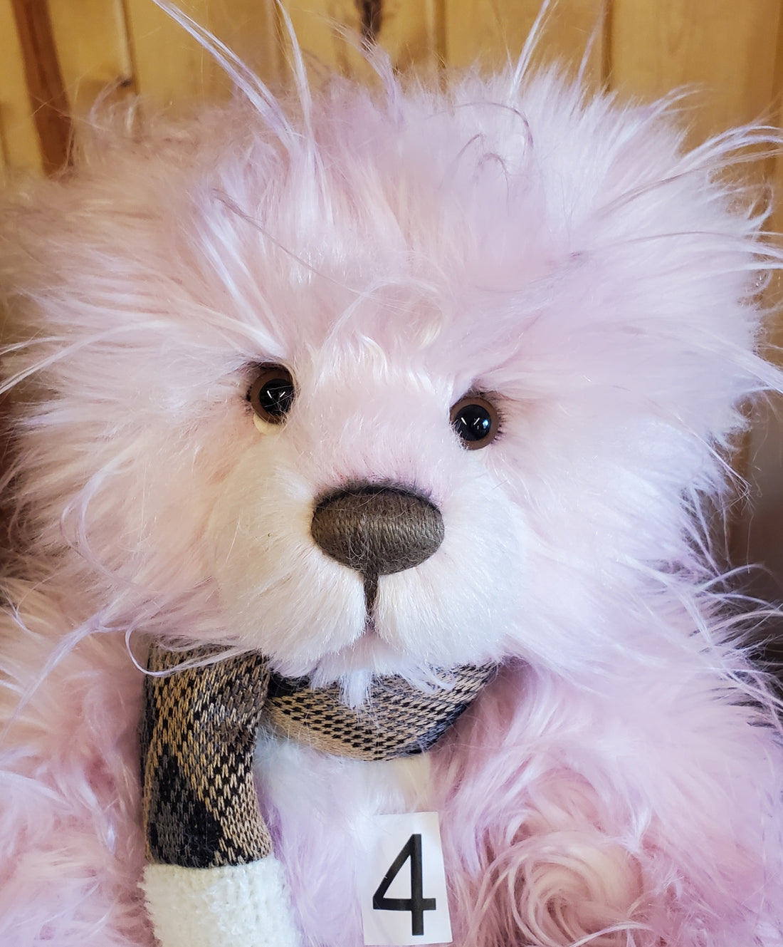 Iris - 16" Pink Plumo Bear w/Gossimer Fur by Charlie Bears