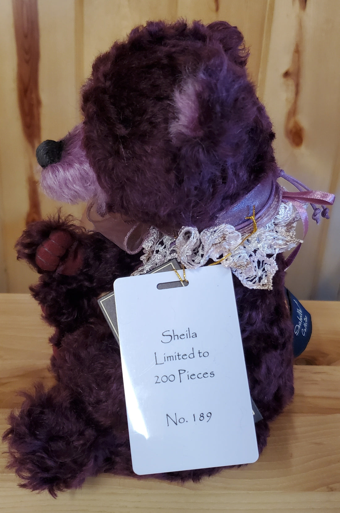 Sheila - 13" Burgundy Plum Mohair Isabelle Collection only 200 Made!
