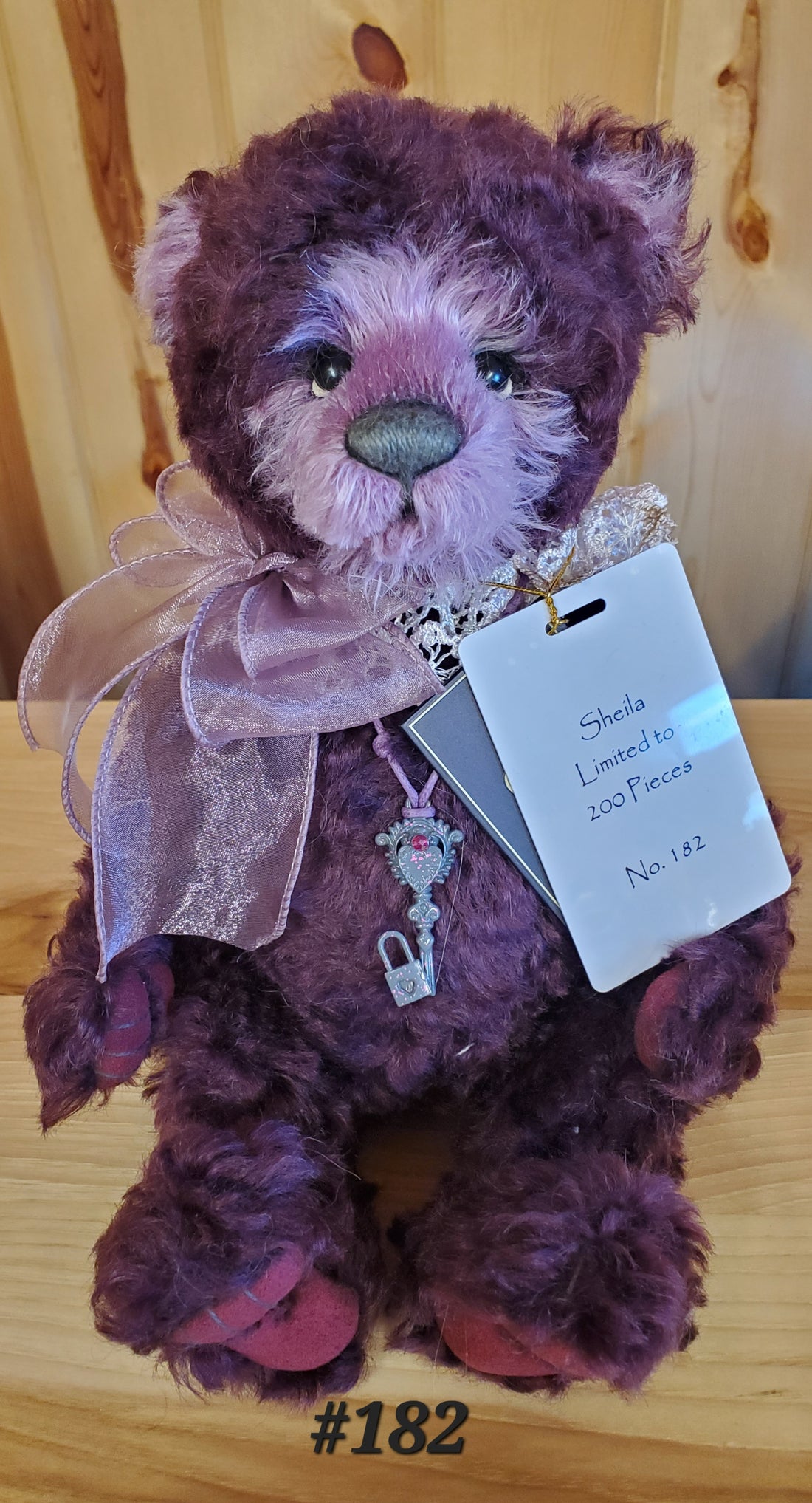 Sheila - 13" Burgundy Plum Mohair Isabelle Collection only 200 Made!