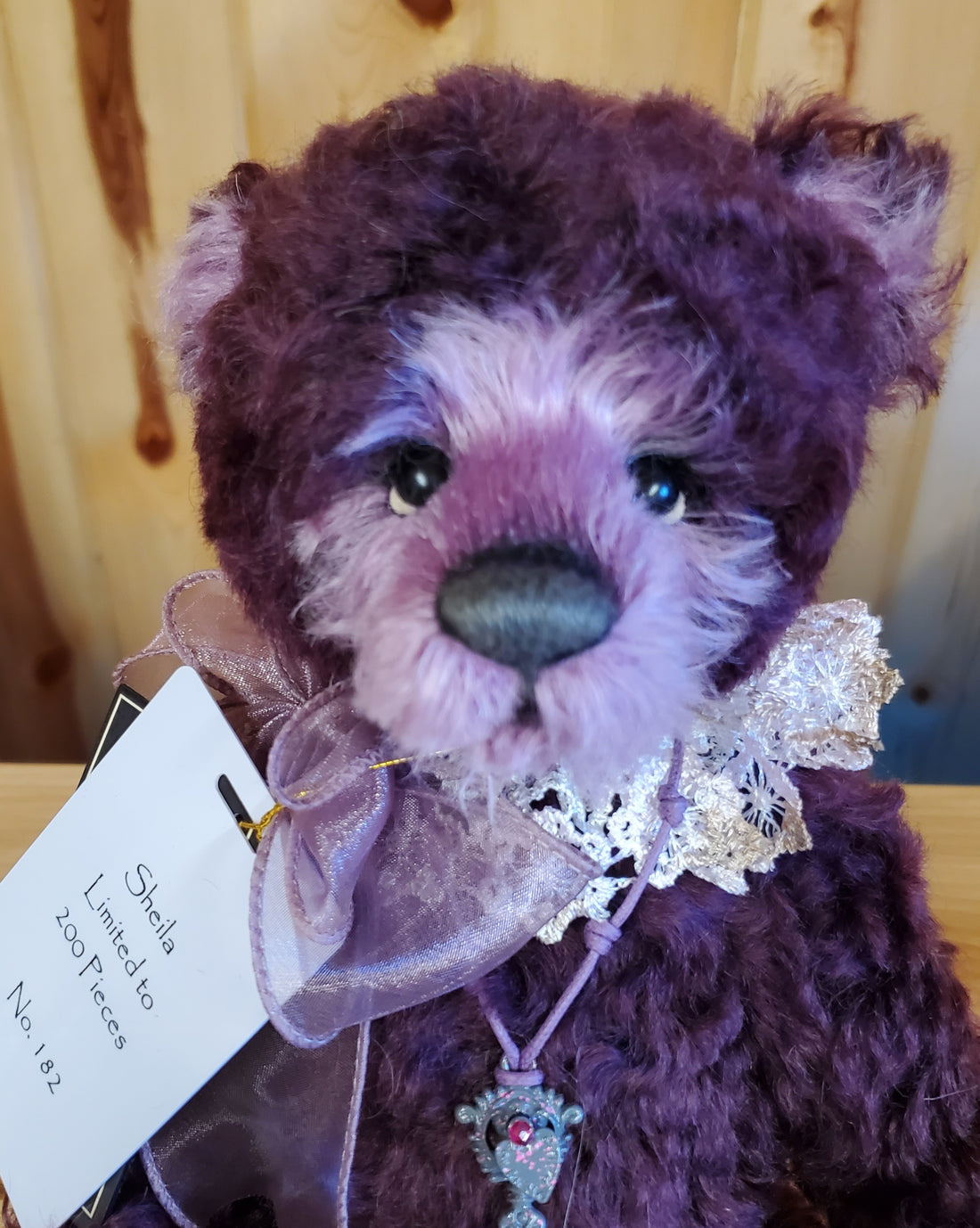 Sheila - 13" Burgundy Plum Mohair Isabelle Collection only 200 Made!
