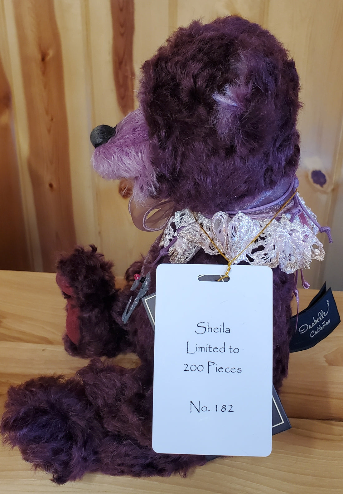 Sheila - 13" Burgundy Plum Mohair Isabelle Collection only 200 Made!