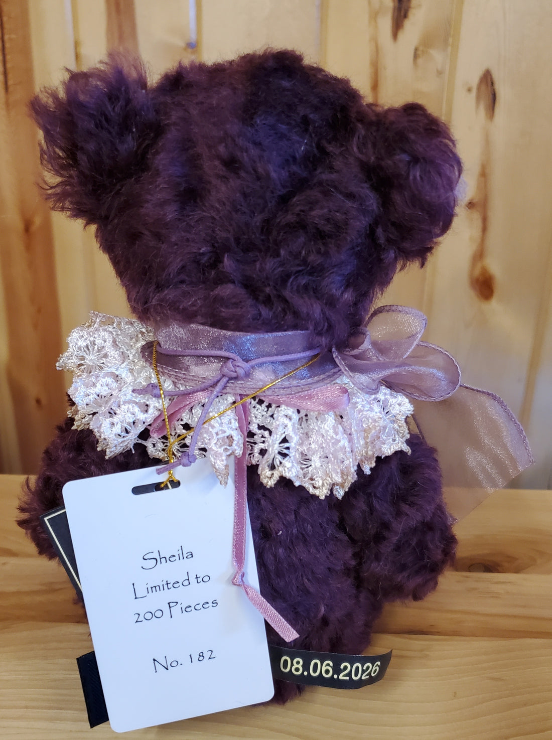 Sheila - 13" Burgundy Plum Mohair Isabelle Collection only 200 Made!