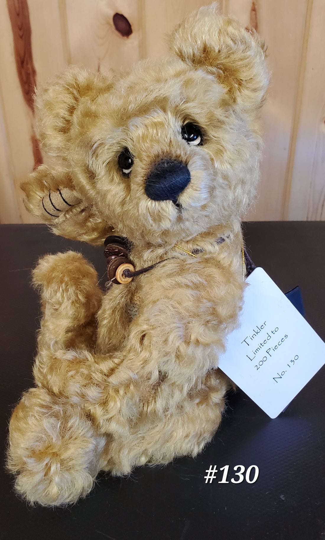 Tinkler - 10" Gold Mohair Isabelle Collection - Made to look worn and antique - Only 200 Made!