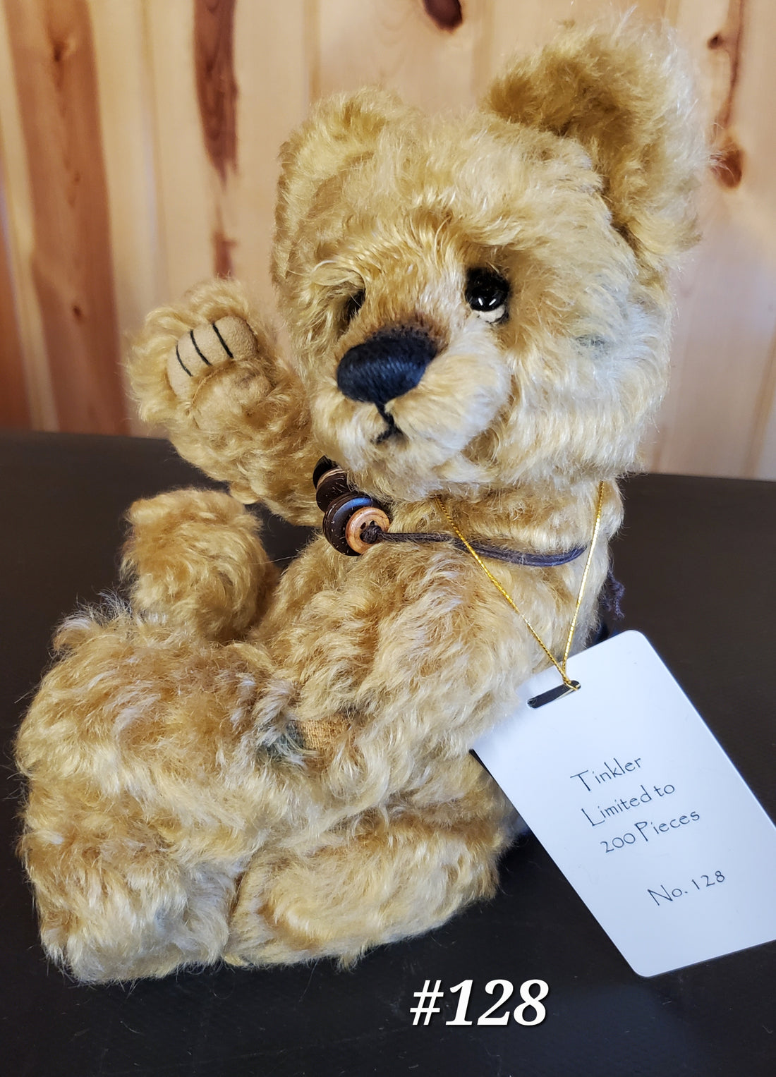 Tinkler - 10" Gold Mohair Isabelle Collection - Made to look worn and antique - Only 200 Made!