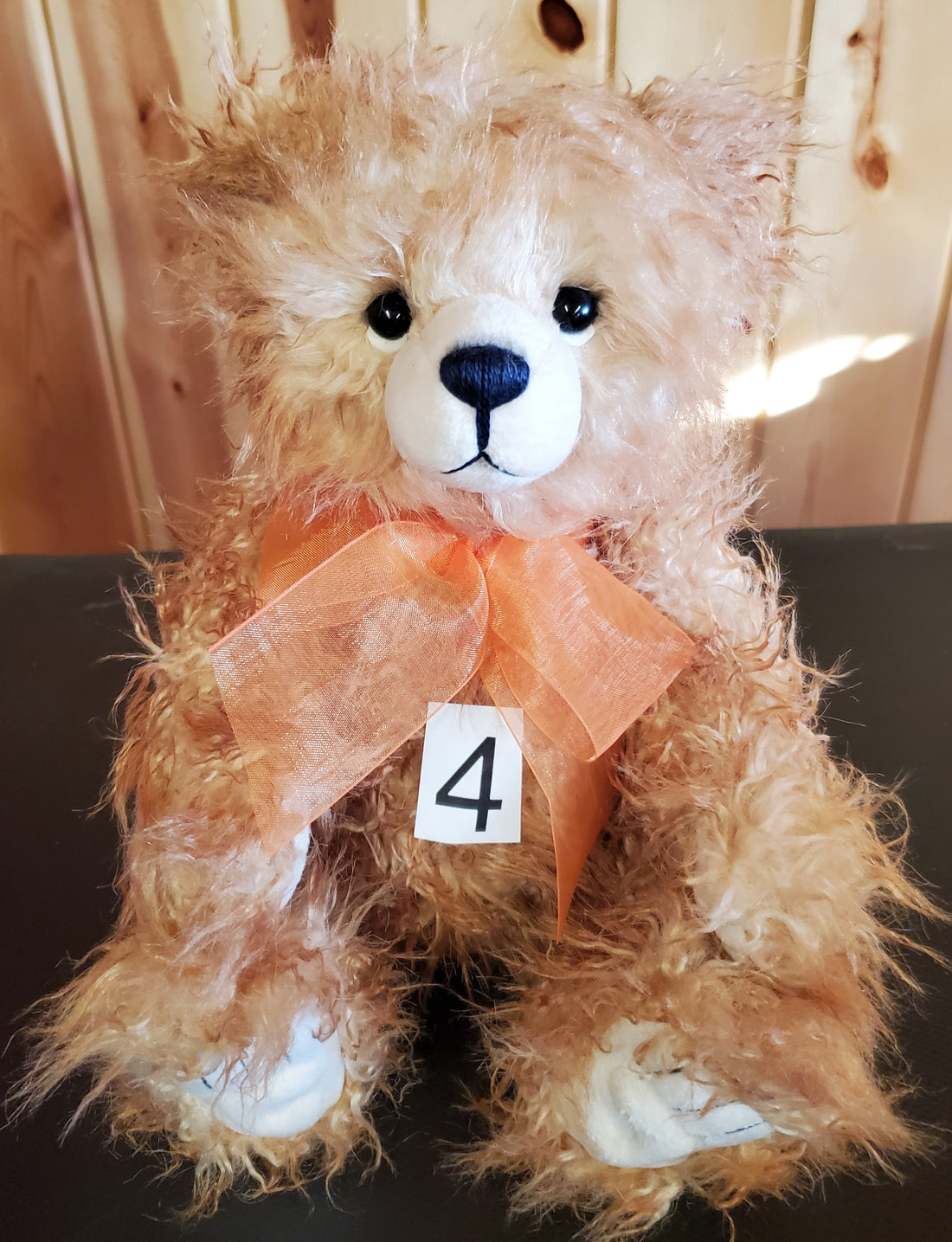 Poddle - 12.5" Apricot Bear w/ Orange Bow - Toddle, Whizz's Sibling by Charlie Bears