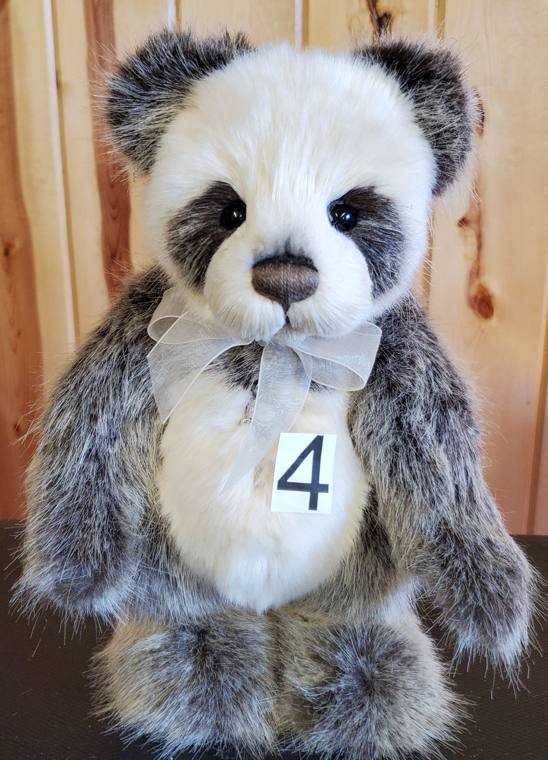 Ticklish - 11.5" Brown and Ivory Standing Panda by Charlie Bears
