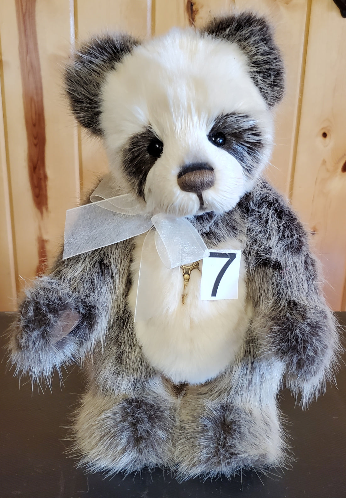 Ticklish - 11.5" Brown and Ivory Standing Panda by Charlie Bears