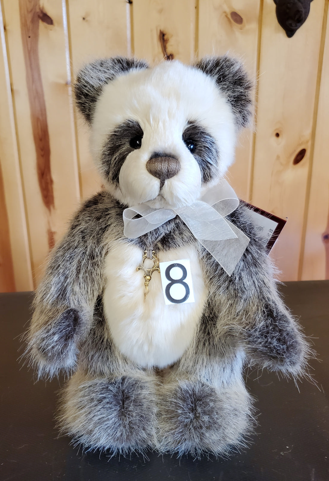 Ticklish - 11.5" Brown and Ivory Standing Panda by Charlie Bears