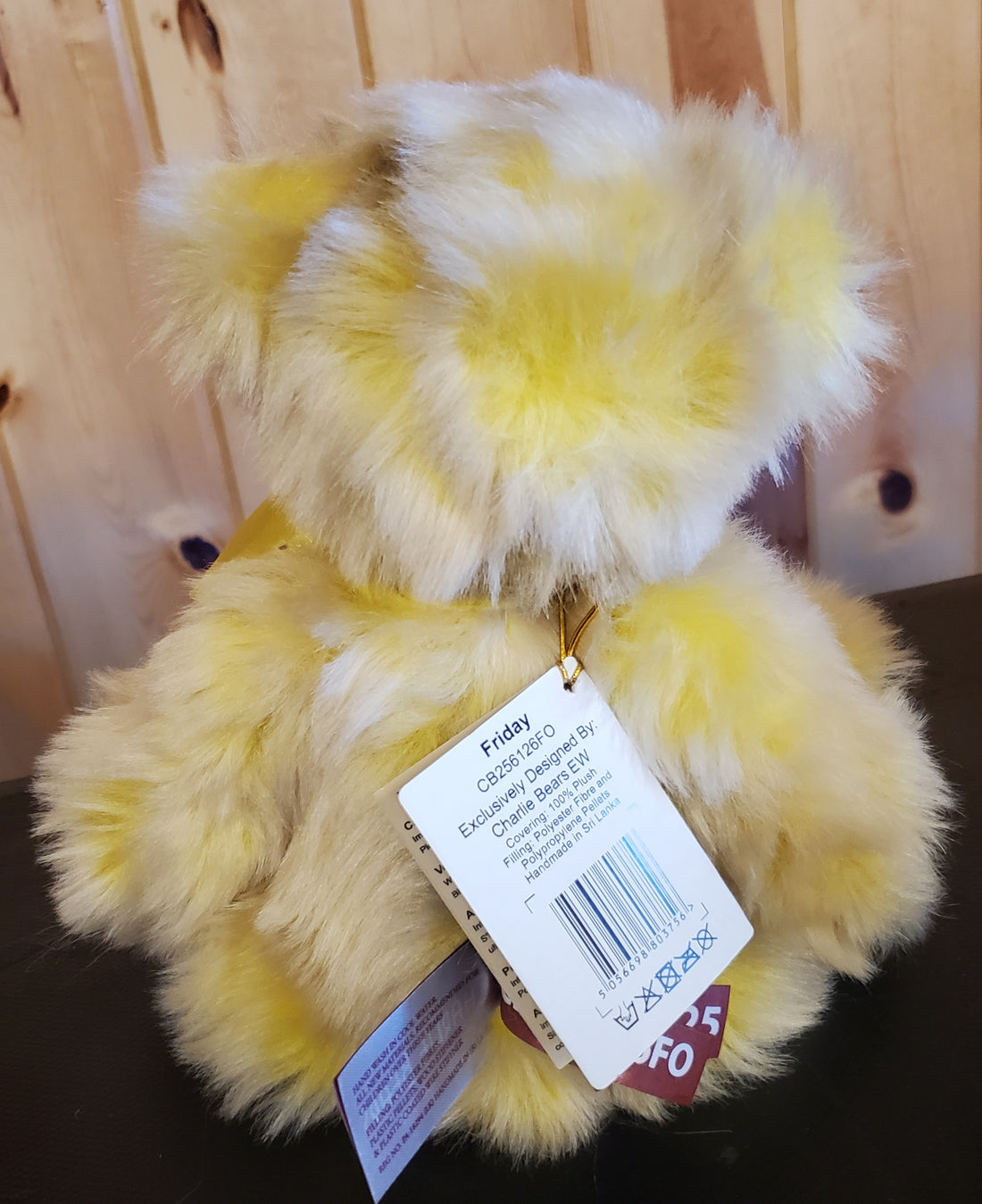 Wednesday, Thursday and Friday - 11" Green, Plum, and Yellow Plush by Charlie Bears