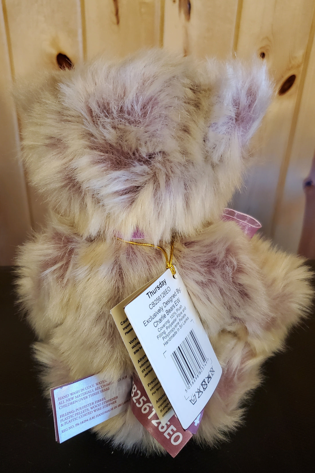 Wednesday, Thursday and Friday - 11" Green, Plum, and Yellow Plush by Charlie Bears