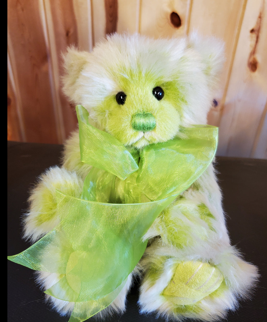 Wednesday, Thursday and Friday - 11" Green, Plum, and Yellow Plush by Charlie Bears