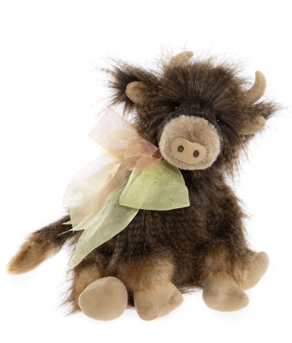 Hilltop - 15" Shaggy Five-Way Jointed Cow by Charlie Bears